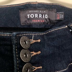 Torrid dark jeggings. Sz 18, extra tall